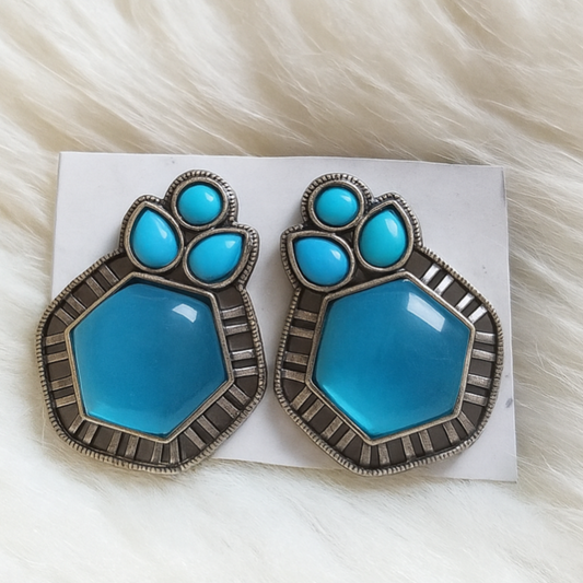 Azure Bloom Studs